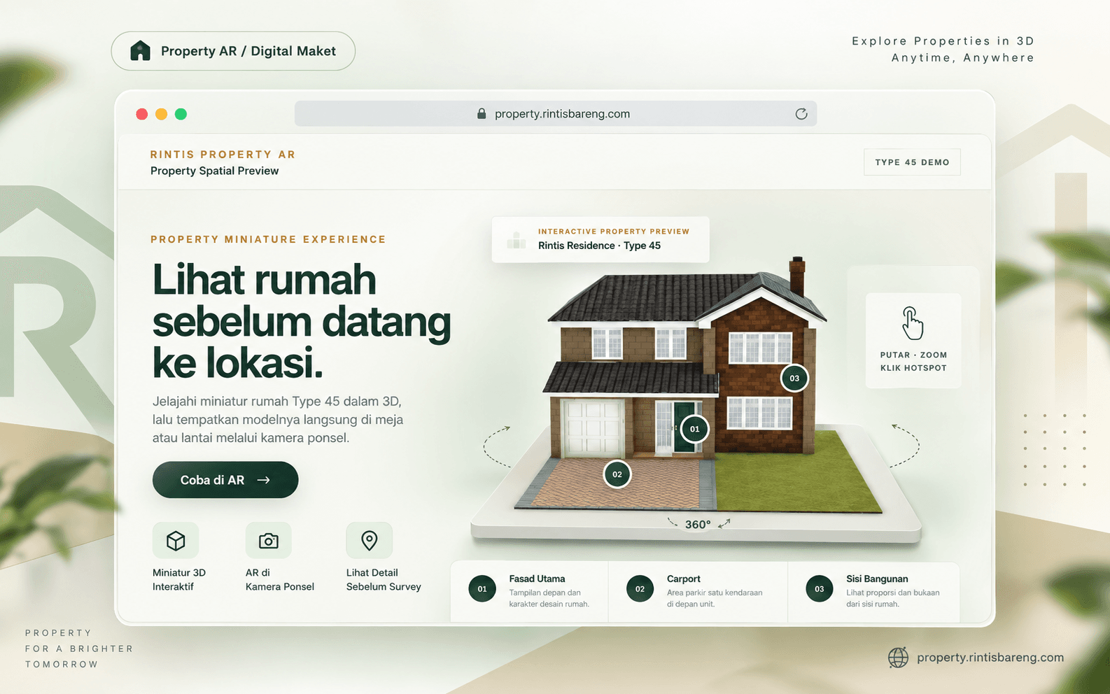Property AR dan Digital Maket - Rintis Property AR